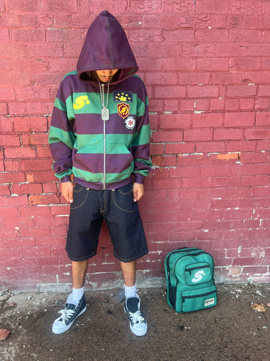 STRIPED SCHOLAR HOODIE