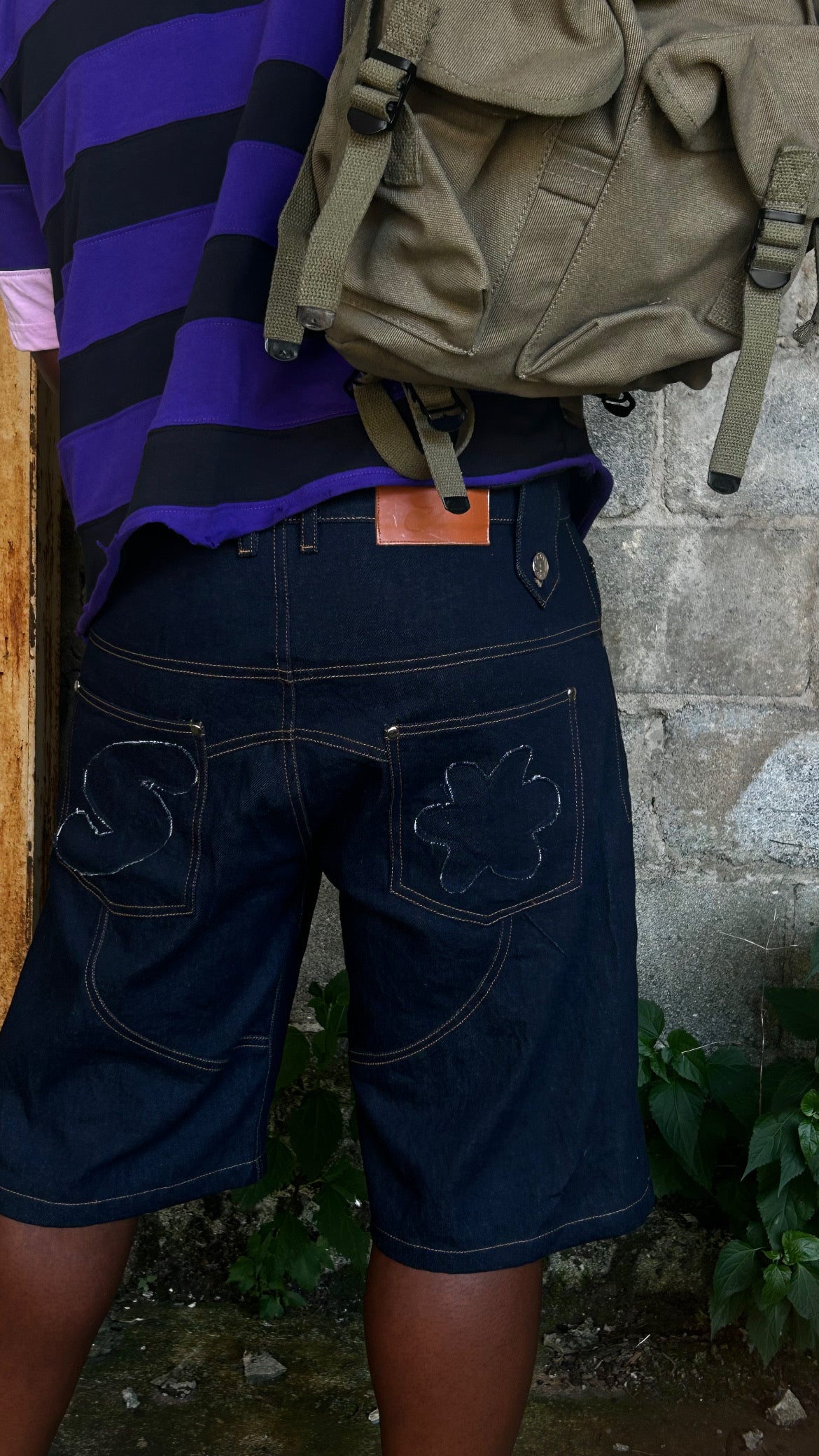 COMBAT JORTS (RAW DENIM)